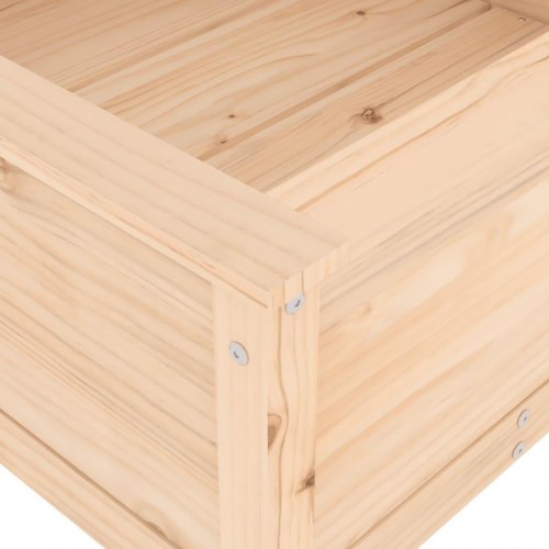 Plantekasse 82,5x82,5x39 cm massivt fyrretræ