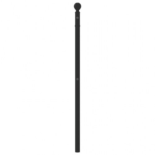Sengegavl i metal 107 cm - sort, klassisk design