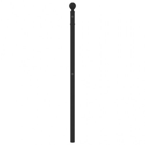 Sengegavl 90 cm metal sort