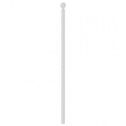 Sengegavl i metal 100 cm - hvid, klassisk design