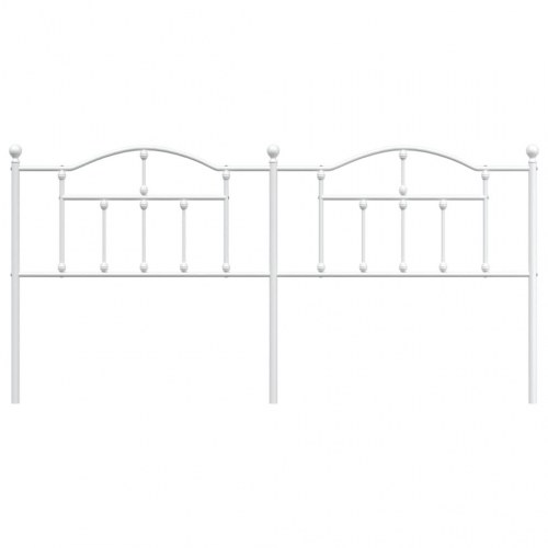 Sengegavl i metal 193 cm - hvid, udskiftningsgavl