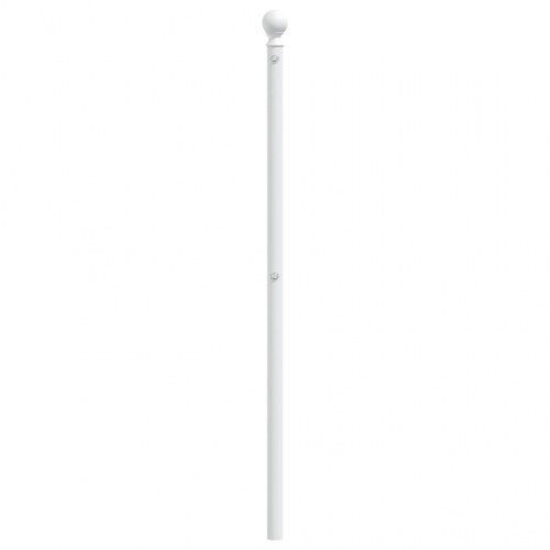 Sengegavl i metal 193 cm - hvid, udskiftningsgavl