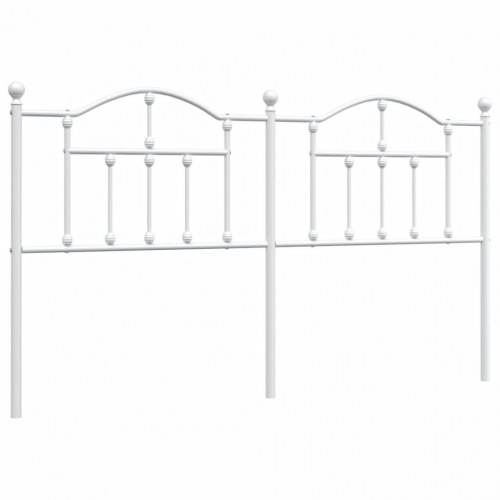 Sengegavl i metal 180 cm - hvid, udskiftningsgavl