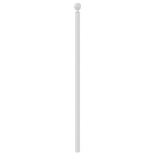 Sengegavl 107 cm metal hvid