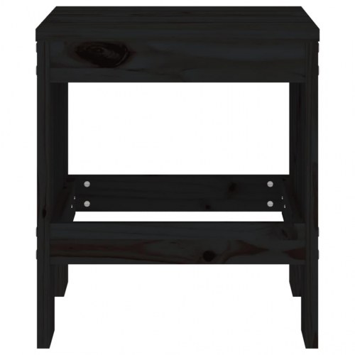 Haveskamler 2 stk. i massivt fyrretræ - sort, 40×36×45 cm