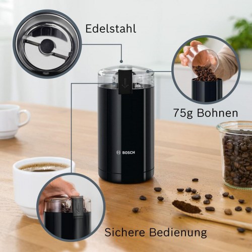 BOSCH TSM6A013B elektrisk kaffekværn - sort