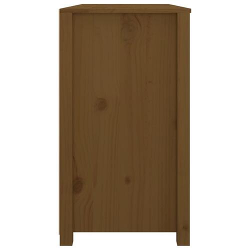 Kommode 100x40x72 cm massivt fyrretræ gyldenbrun