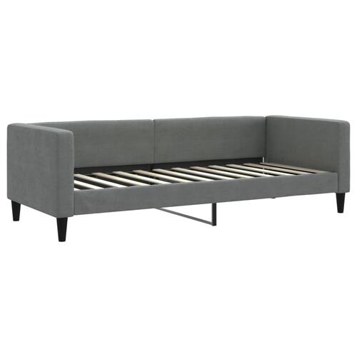 Daybed med udtræk 80x200 cm stof mørkegrå