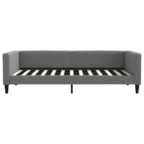 Daybed med madras 100x200 cm stof mørkegrå