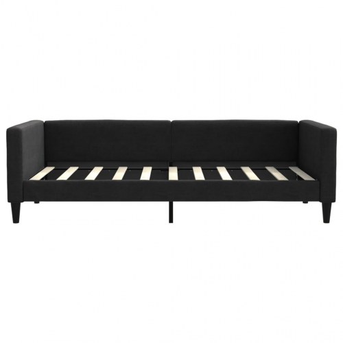 Daybed med madras 90x190 cm stof sort