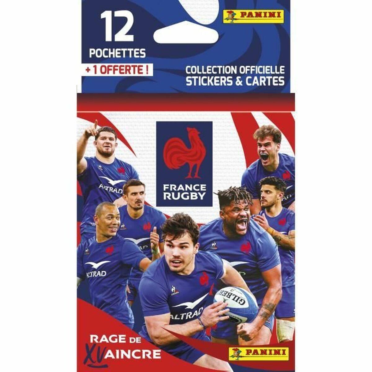 Pakke Med Klistermærker Panini France Rugby Konvolutter