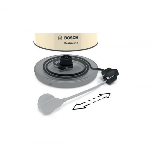 BOSCH DesignLine elkedel TWK4P437, 1,7 l - sort/beige