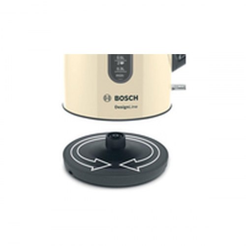 BOSCH DesignLine elkedel TWK4P437, 1,7 l - sort/beige