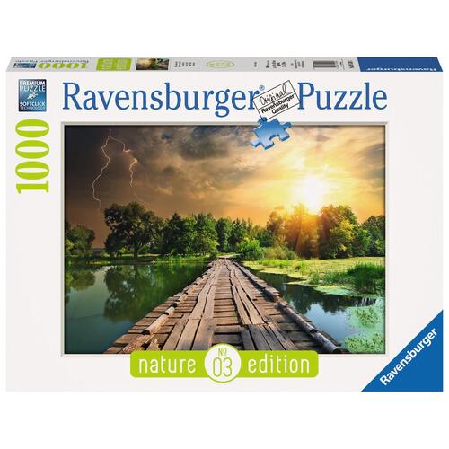 Puslespil Ravensburger 19538 The Wooden Footbridge 1000 Dele
