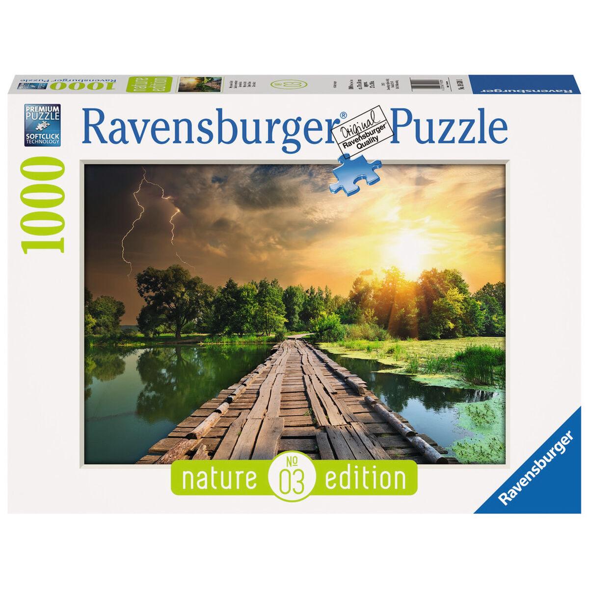 Puslespil Ravensburger 19538 The Wooden Footbridge 1000 Dele