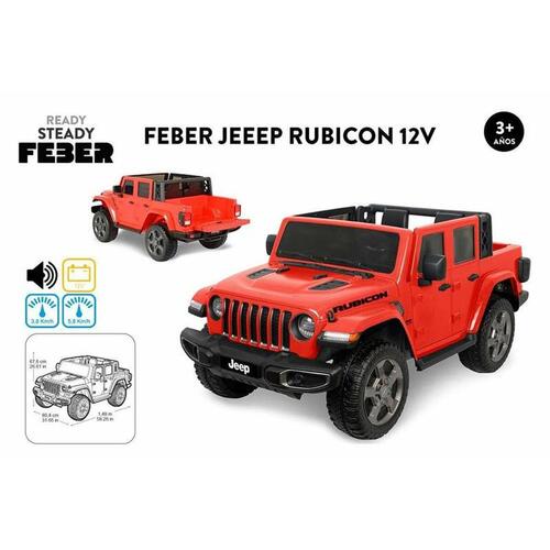 El-bil til børn Feber Rubicon 12 V Jeep