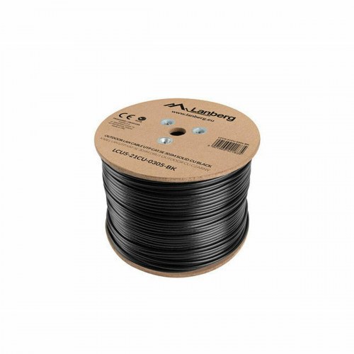 Lanberg UTP Cat5e stift netværkskabel - 305 m, sort