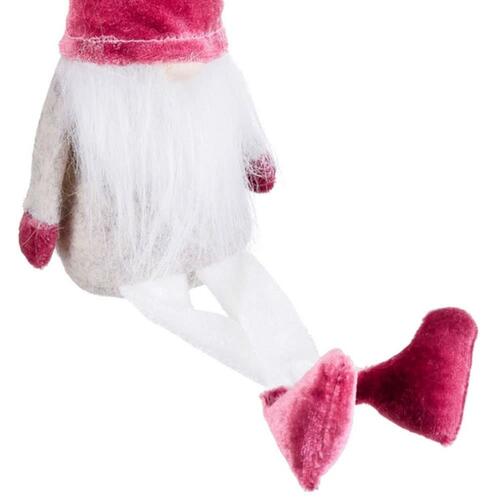 Julepynt Hvid Pink Sand Materiale 30 cm