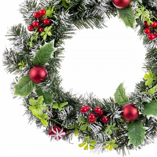 Adventskrans Rød Multifarvet Plastik 40 cm