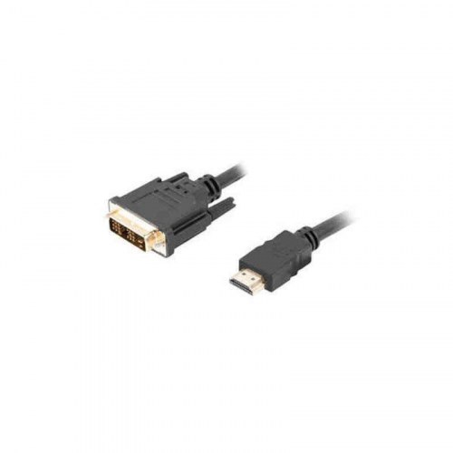 Lanberg HDMI til DVI-kabel (han/han) - 1,8 m, sort