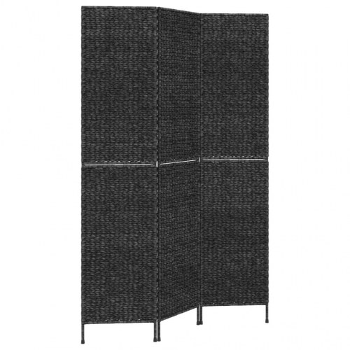 Rumdeler med 3 paneler 122x180 cm vandhyacint sort