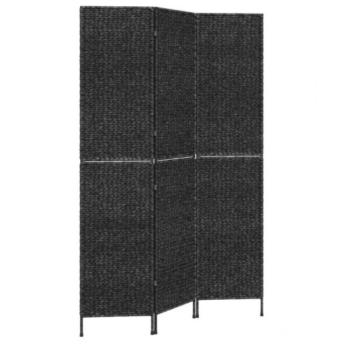 Rumdeler med 3 paneler 122x180 cm vandhyacint sort