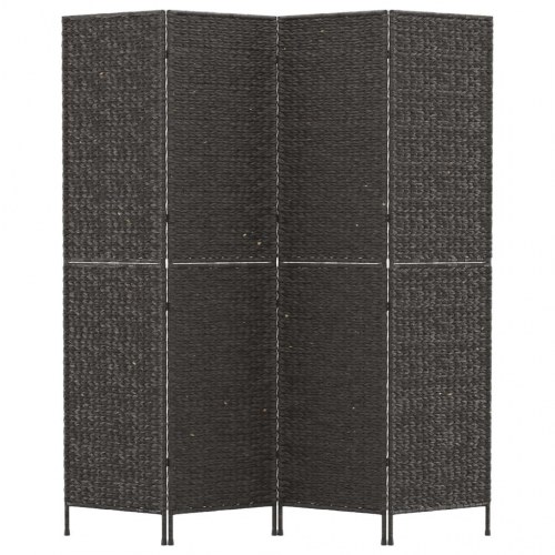 Rumdeler med 4 paneler 163x180 cm vandhyacint sort