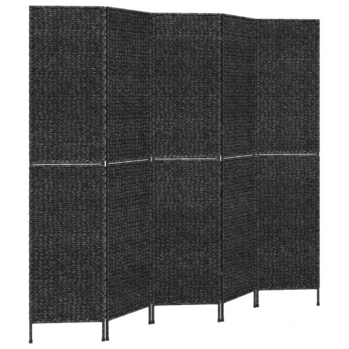 Rumdeler med 5 paneler 205x180 cm vandhyacint brun