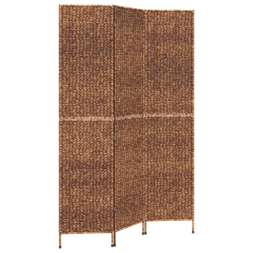 Rumdeler med 3 paneler i vandhyacint - 122 × 180 cm, brun