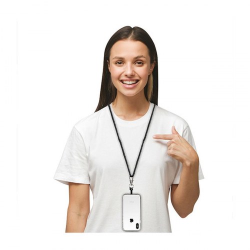 KSIX universel nøglesnor til mobil - syren, 160 cm