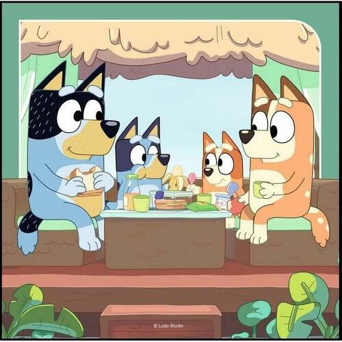 Sæt med 3 Puslespil Bluey Ravensburger 05685 147 Dele