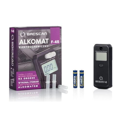 Bacscan F-45 digital alkoholtester - sort