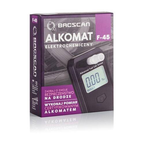 Bacscan F-45 digital alkoholtester - sort