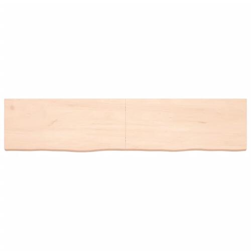 Bordplade 180x40x(2-6) cm ubehandlet massivt egetræ