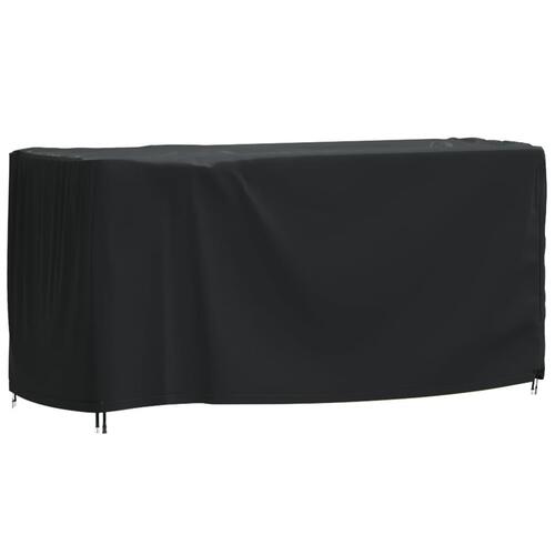 Havemøbelovertræk 180x70x90 cm vandtæt 420D sort