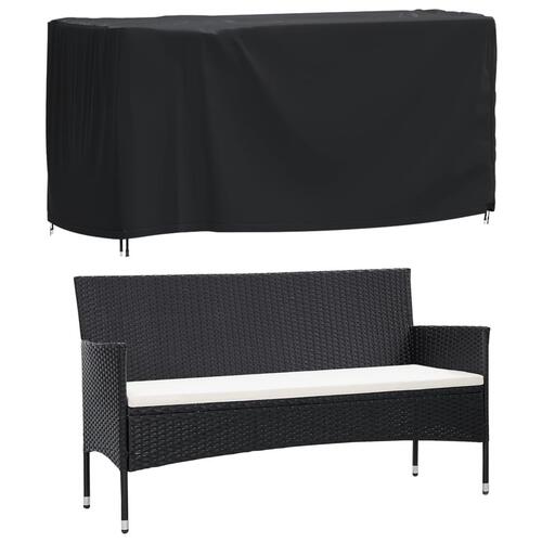 Havemøbelovertræk 180x70x90 cm vandtæt 420D sort