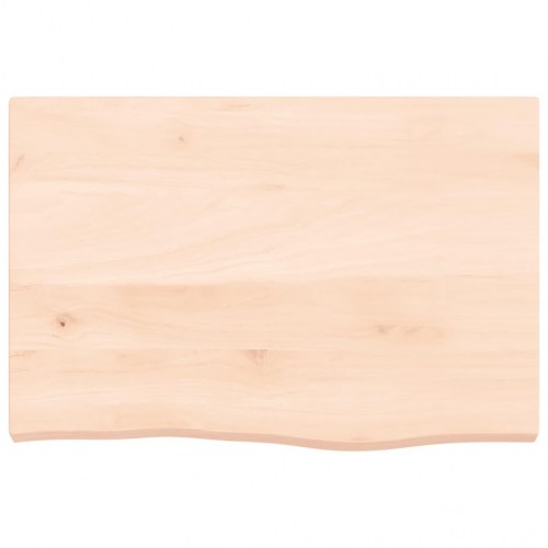 Bordplade 60x40x(2-4) cm ubehandlet massivt egetræ