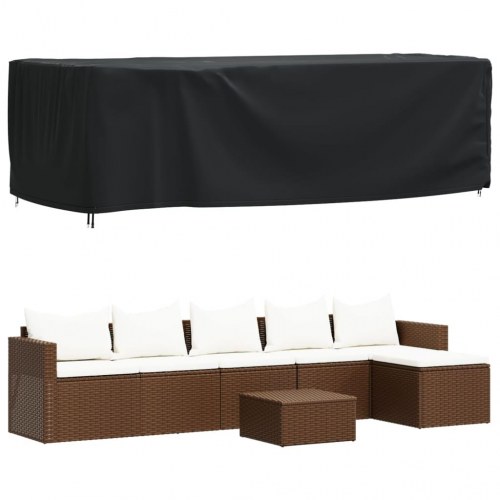 Havemøbelovertræk 300x140x90 cm vandtæt 420D sort