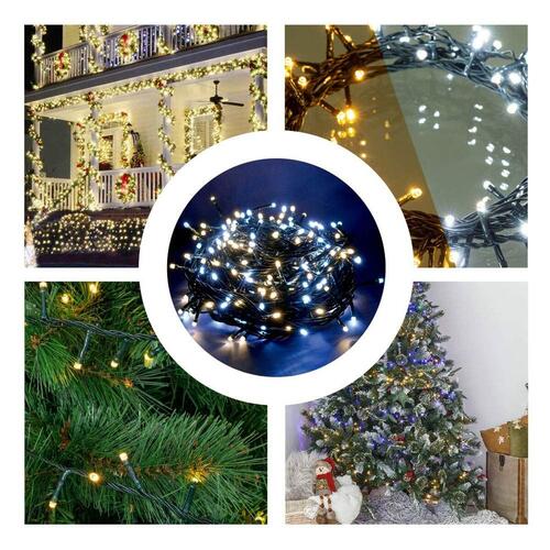 LED guirlande 50 m Hvid 6 W Jul