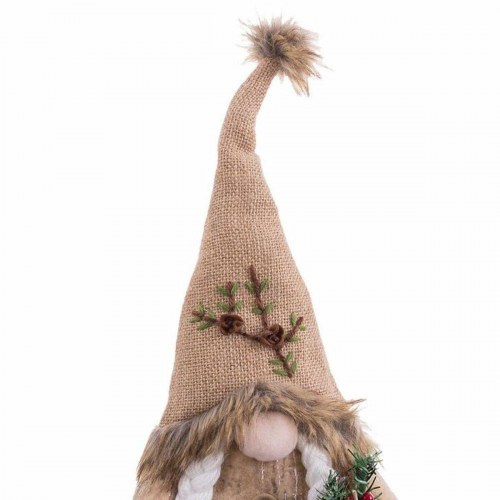 Julepynt Beige Sand Materiale Pige 18 x 9 x 38 cm