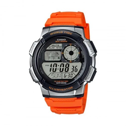 Casio World Time Illuminator herreur - Orange (Ø 43 mm)