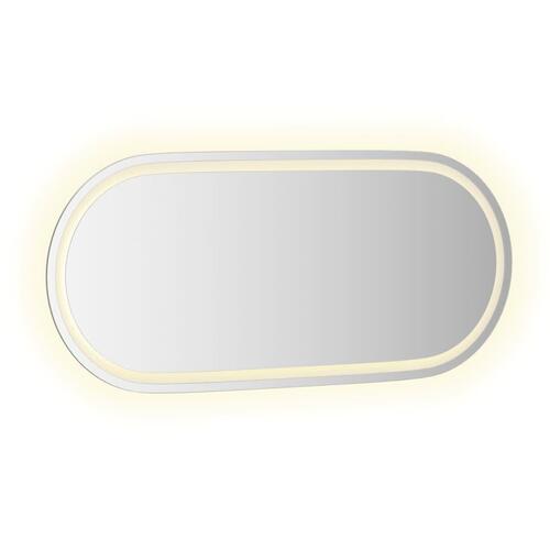 LED-badeværelsesspejl 100x45 cm oval