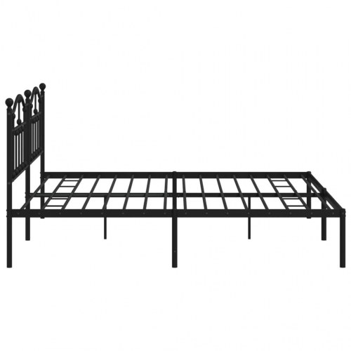 Sengeramme med sengegavl 193 x 203 cm - sort
