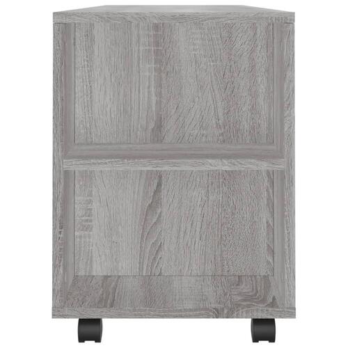 Tv-bord 102x34,5x43 cm konstrueret træ grå sonoma-eg