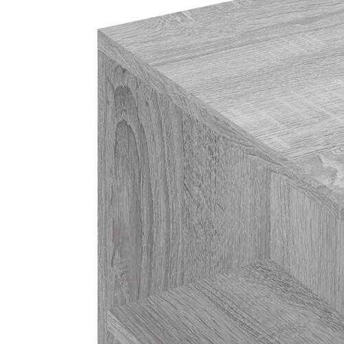 Tv-bord 102x34,5x43 cm konstrueret træ grå sonoma-eg