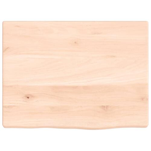 Bordplade til badeværelse 40x30x2 cm massivt træ ubehandlet