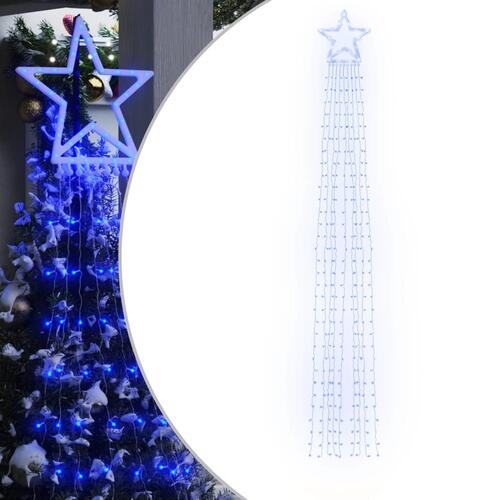 Juletræslys 320 LED'er 375 cm blå