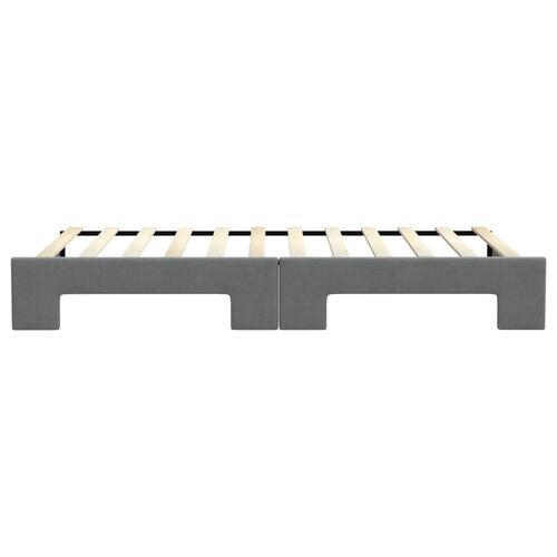 Daybed med udtræk 100x200 cm stof mørkegrå