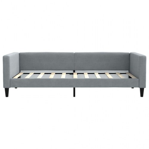 Daybed med udtræk 90 x 190 cm - lysegrå