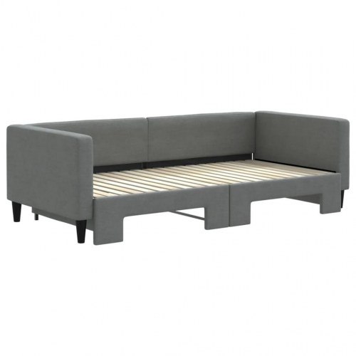 Daybed med udtræk 90 x 190 cm - mørkegrå